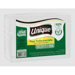 Papel interfolha soft Unique Mili 100% 20×23 c/ 1000fls