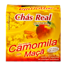 Chá Real Camomila c/ Maçã c/10 sachê