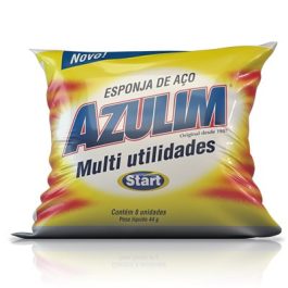 Esponja de aço Azulim c/8und