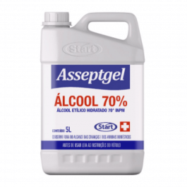 Álcool em gel Asseptgel 4.3Kg Start 5lts