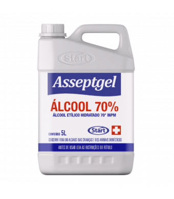 Álcool em gel Asseptgel 4.3Kg Start 5lts